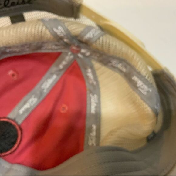 Titleist Snapback Golf Hat Salmon Mesh Polyester Cotton Blend - Picture 8 of 8